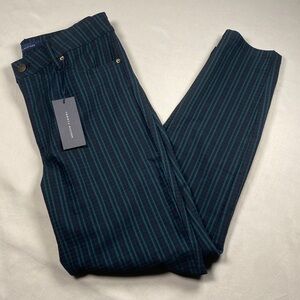 Tommy Hilfiger Women’s Blue and Green Plaid Checkered Patterned Pants Size 8